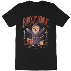 Wicked Clothes 'Black Meowgic' Shirt