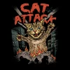 Wicked Clothes 'Cat Attack' Shirt New