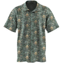 Wicked Clothes Button-Ups Floral Bats Button-Up Shirt