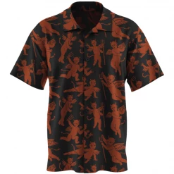 Wicked Clothes 'Little Devils' Button-Up Shirt New