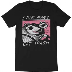 Wicked Clothes New 'Live Fast, Eat Trash' Shirt