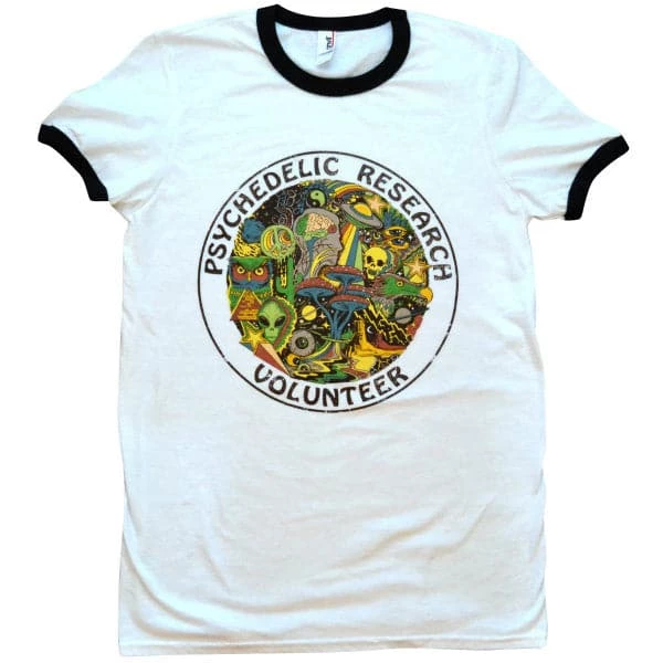 Wicked Clothes BESTSELLERS 'Psychedelic Research Volunteer' Ringer Shirt 5 Wicked Clothes BESTSELLERS 'Psychedelic Research Volunteer' Ringer Shirt