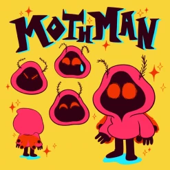 Wicked Clothes 'Retro Mothman' Shirt New