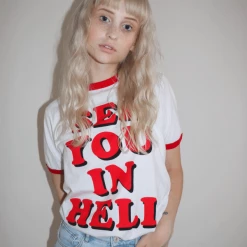 Wicked Clothes 'See You In Hell' Ringer Shirt