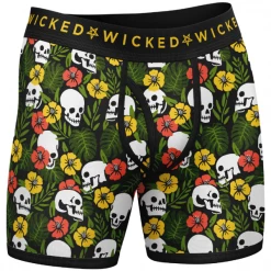 Wicked Clothes New'Tropical Skulls' Boxer Briefs