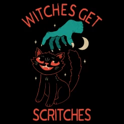 Wicked Clothes 'Witches Get Scritches' Shirt New